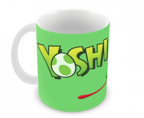 Caneca Polímero Super Mario Yoshi Personalizada