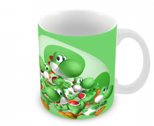Caneca Polímero Super Mario Yoshi Personalizada