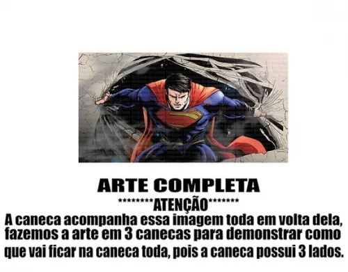 Caneca Polímero Superman Personalizada