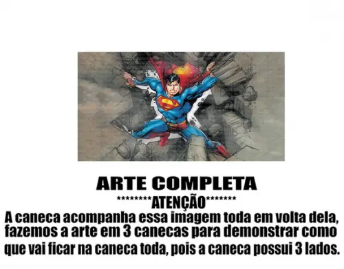 Caneca Polímero Superman Personalizada