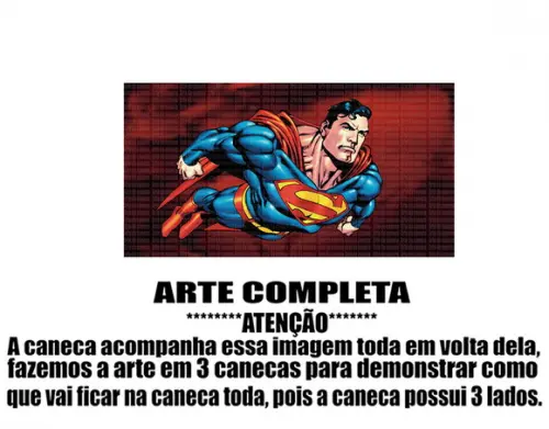 Caneca Polímero Superman Personalizada