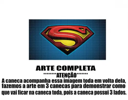 Caneca Polímero Superman Personalizada