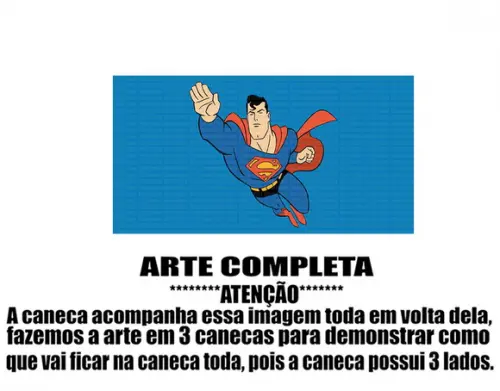 Caneca Polímero Superman Personalizada
