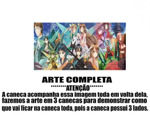Caneca Polímero Sword Art Online Personalizada
