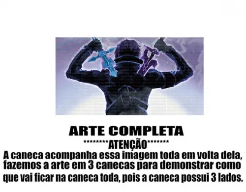 Caneca Polímero Sword Art Online Personalizada