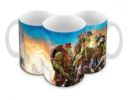Caneca Polímero Tartarugas Ninja Personalizada