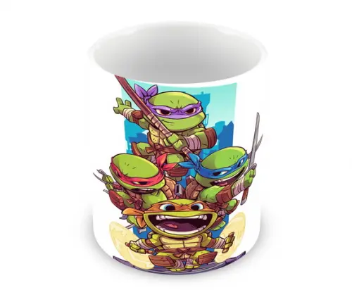 Caneca Polímero Tartarugas Ninja Personalizada