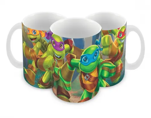 Caneca Polímero Tartarugas Ninja Personalizada