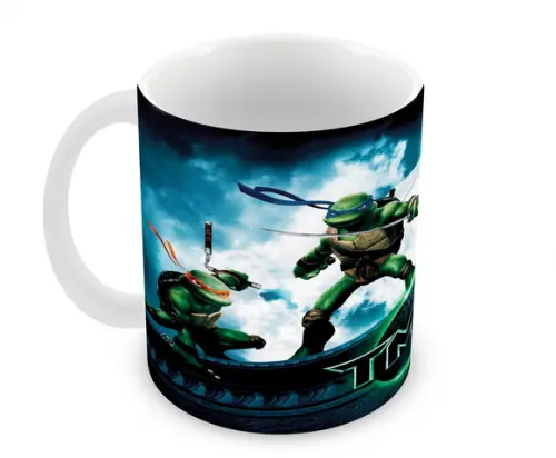 Caneca Polímero Tartarugas Ninja Personalizada