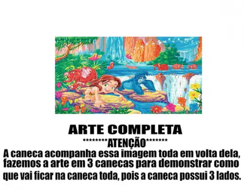 Caneca Polímero Tarzan Personalizada