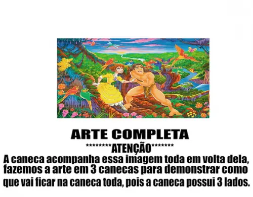Caneca Polímero Tarzan Personalizada