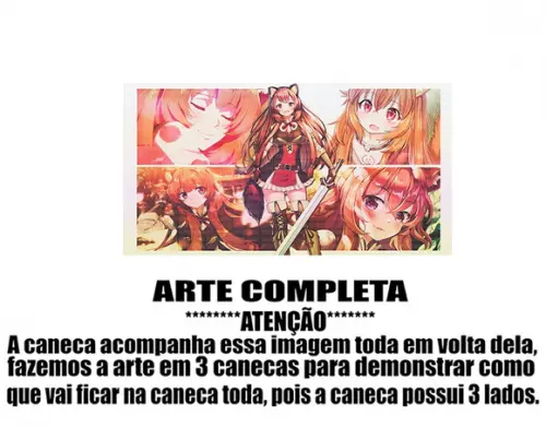 Caneca Polímero Tate no Yuusha no Nariagari Personalizada