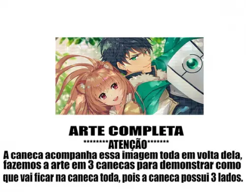 Caneca Polímero Tate no Yuusha no Nariagari Personalizada