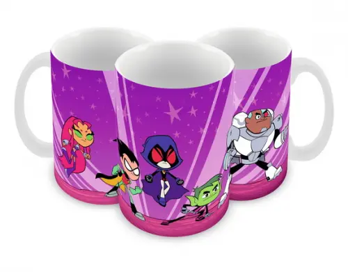 Caneca Polímero Teen Titans Go Personalizada