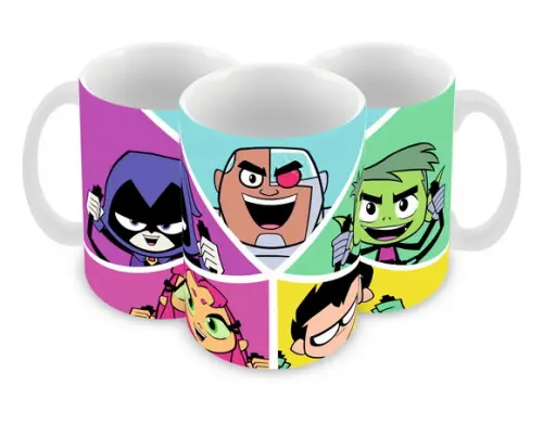 Caneca Polímero Teen Titans Go Personalizada