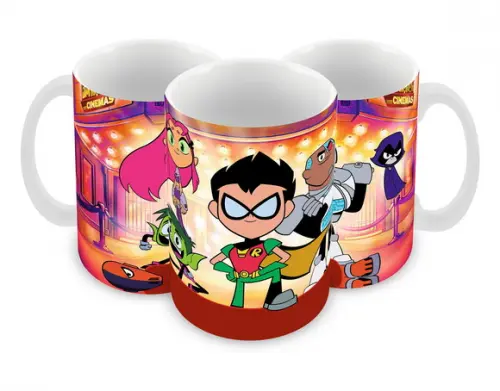 Caneca Polímero Teen Titans Go Personalizada