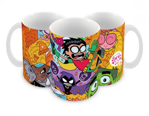 Caneca Polímero Teen Titans Go Personalizada