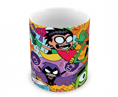Caneca Polímero Teen Titans Go Personalizada