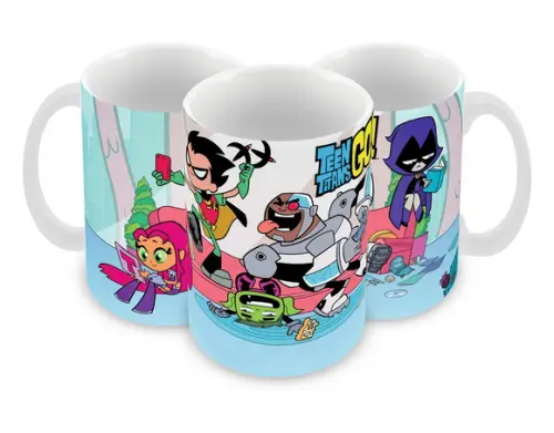Caneca Polímero Teen Titans Go Personalizada