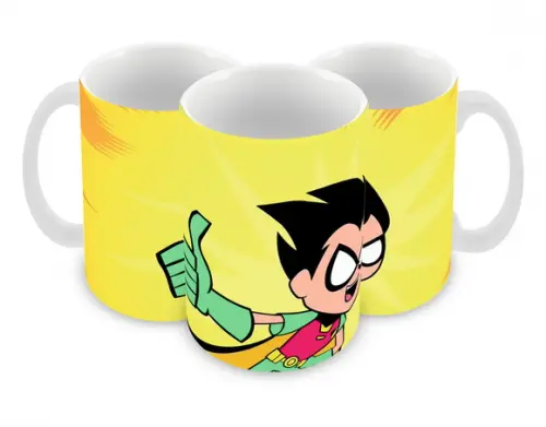 Caneca Polímero Teen Titans Go Personalizada