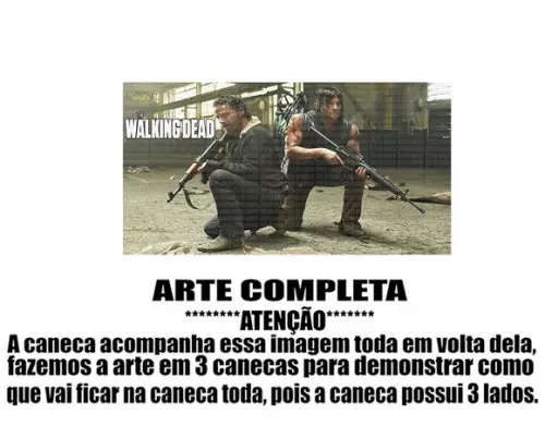 Caneca Polímero The Walking Dead Personalizada