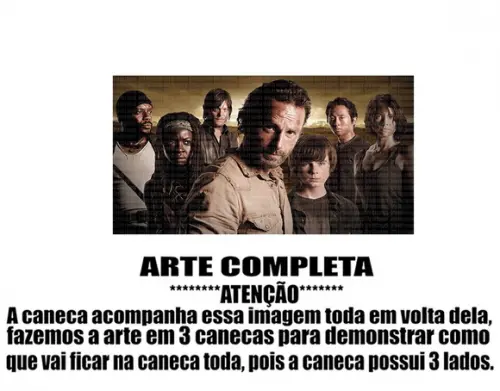 Caneca Polímero The Walking Dead Personalizada