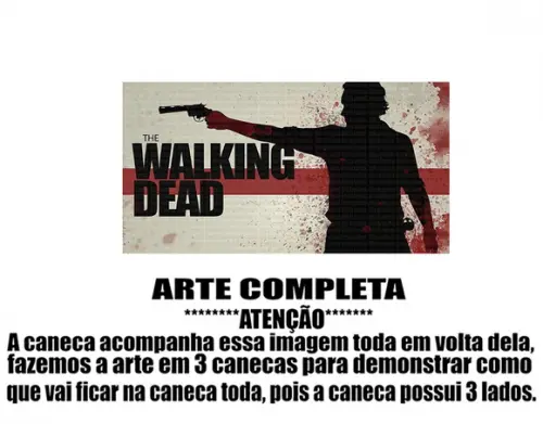 Caneca Polímero The Walking Dead Personalizada