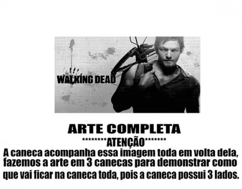 Caneca Polímero The Walking Dead Personalizada