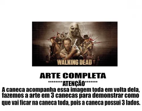 Caneca Polímero The Walking Dead Personalizada