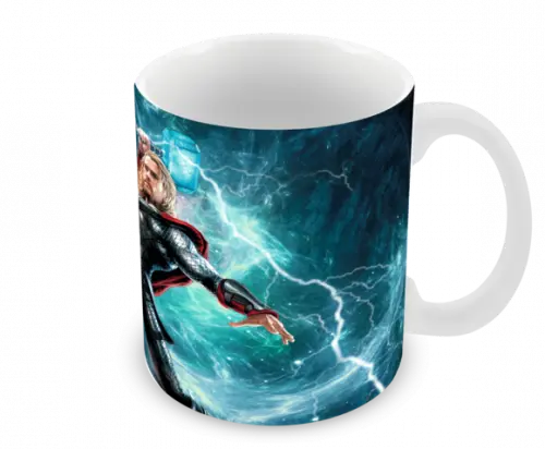 Caneca Polímero Thor com Nome Personalizada