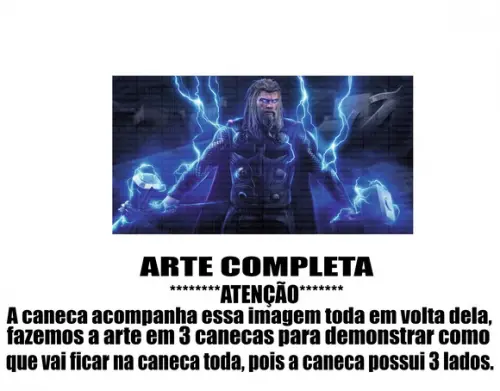 Caneca Polímero Thor Personalizada