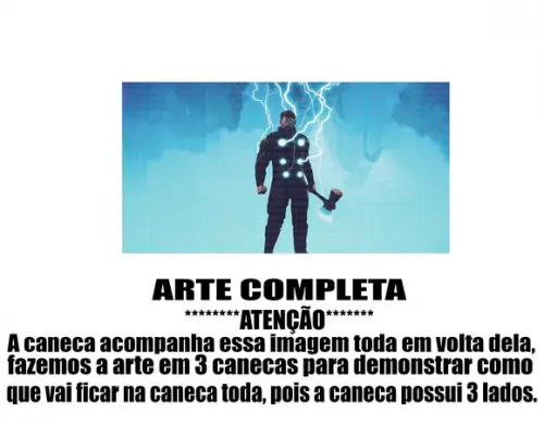 Caneca Polímero Thor Personalizada