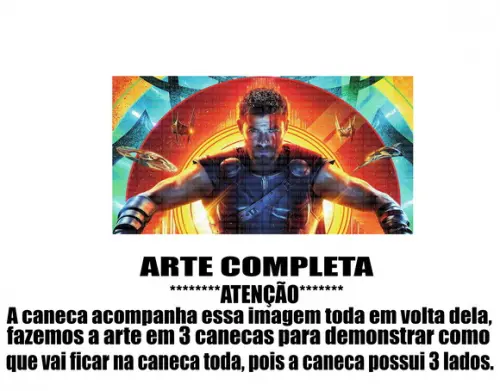 Caneca Polímero Thor Personalizada