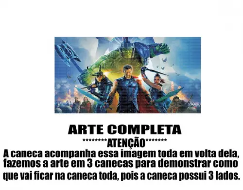 Caneca Polímero Thor Personalizada