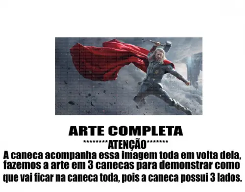 Caneca Polímero Thor Personalizada