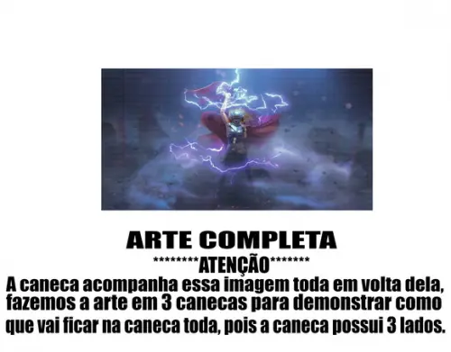 Caneca Polímero Thor Personalizada