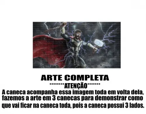 Caneca Polímero Thor Personalizada