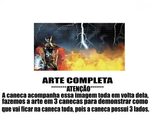 Caneca Polímero Thor Personalizada