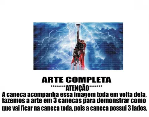 Caneca Polímero Thor Personalizada