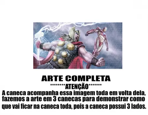 Caneca Polímero Thor Personalizada