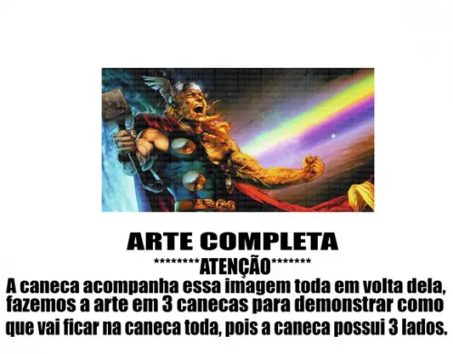 Caneca Polímero Thor Personalizada