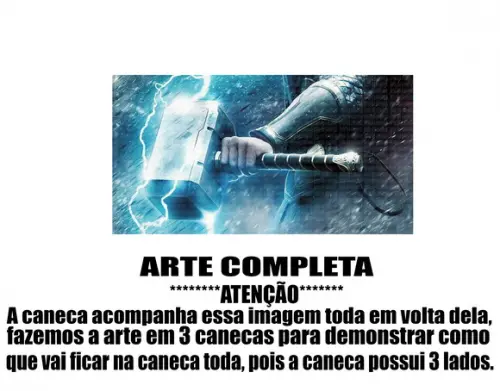 Caneca Polímero Thor Personalizada