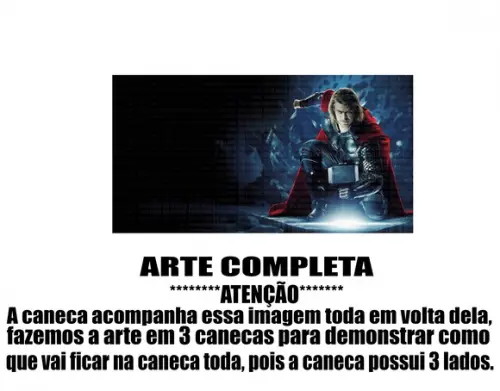 Caneca Polímero Thor Personalizada