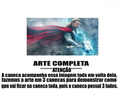 Caneca Polímero Thor Personalizada