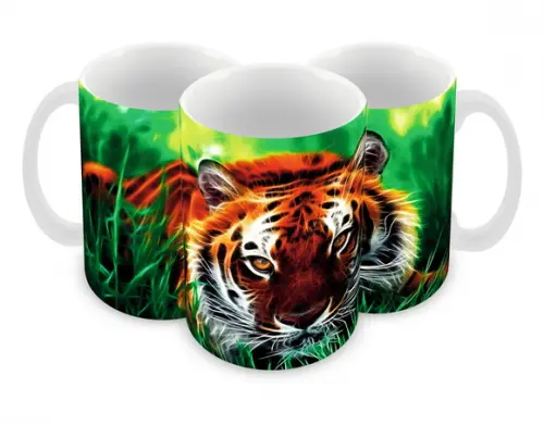 Caneca Polímero Tigre Personalizada
