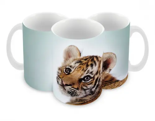Caneca Polímero Tigre Personalizada