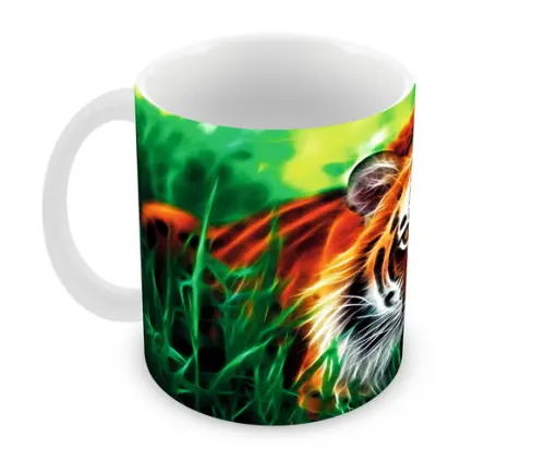 Caneca Polímero Tigre Personalizada