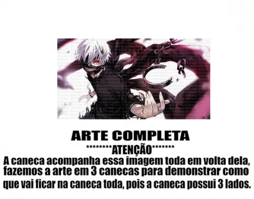 Caneca Polímero Tokyo Ghoul Personalizada