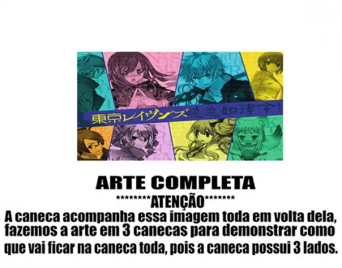Caneca Polímero Tokyo Ravens Personalizada