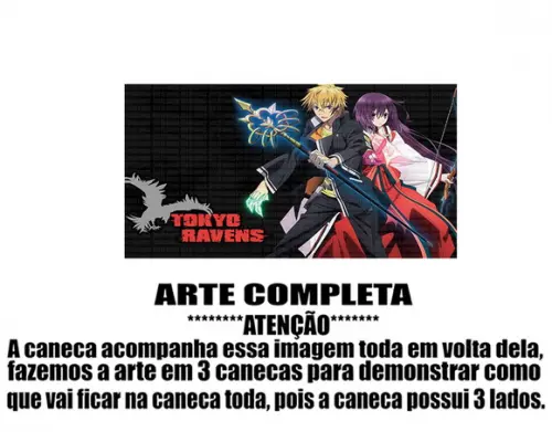 Caneca Polímero Tokyo Ravens Personalizada